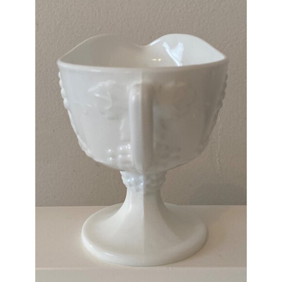 White Milk Glass Creamer Stem Replacement Vintage - Picture 8 of 16